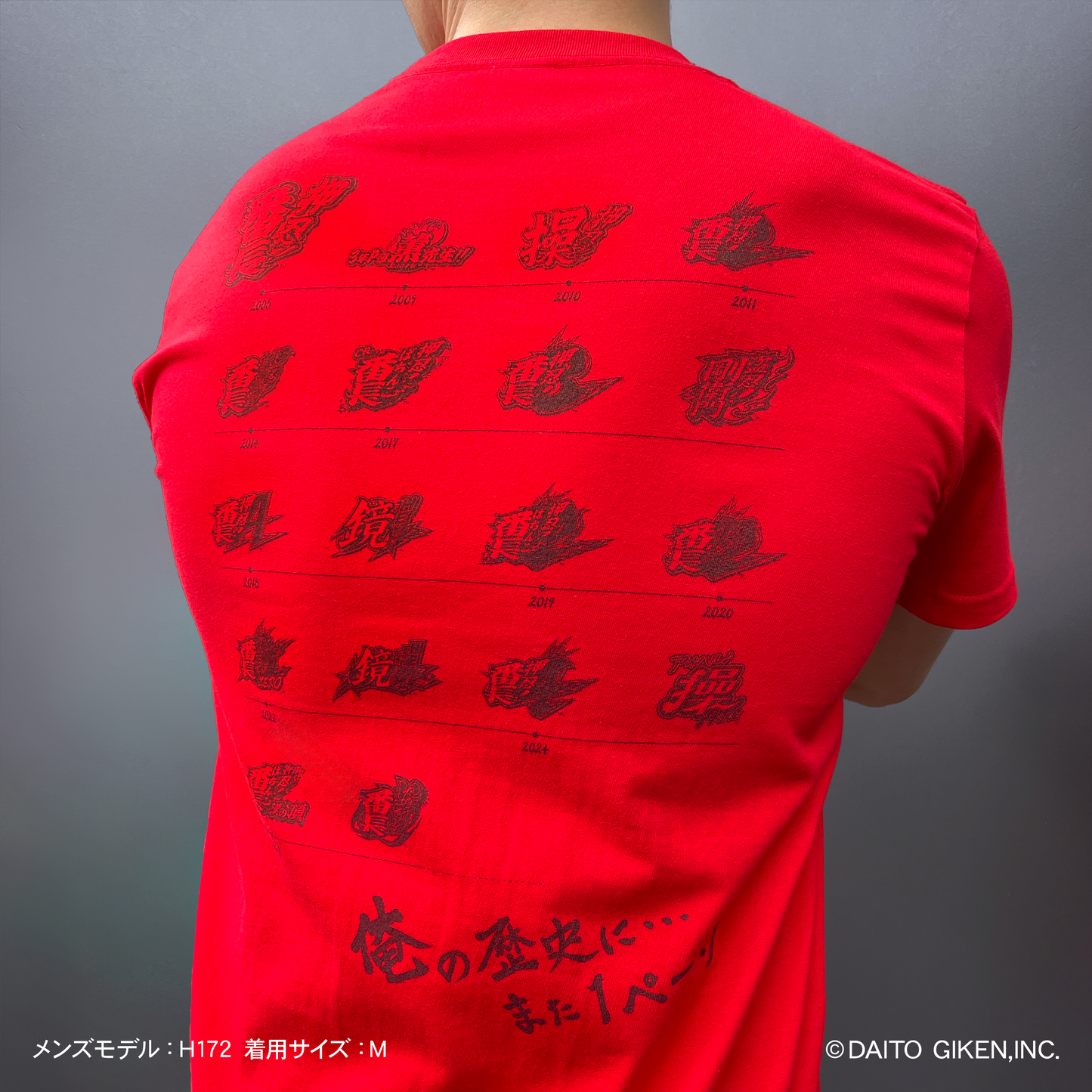 押忍!番長20周年Tシャツ レッド