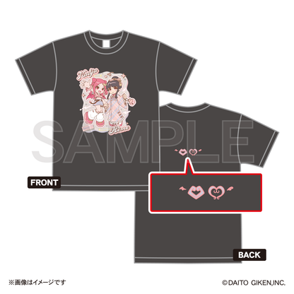 ダイコレTシャツ　姫＆ナディア（ガーメントダイ）