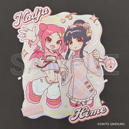 ダイコレTシャツ　姫＆ナディア（ガーメントダイ）