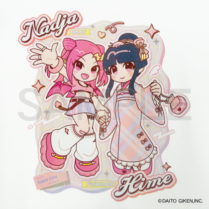 ダイコレTシャツ　姫＆ナディア（ホワイト）