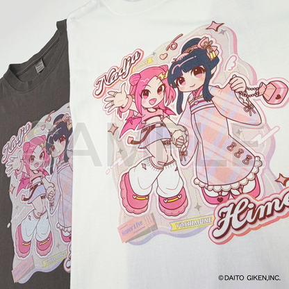 ダイコレTシャツ　姫＆ナディア（ガーメントダイ）